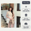 Set ren Hera áo kiểu ren dáng peplum phối quấn váy lưới Herchic 5